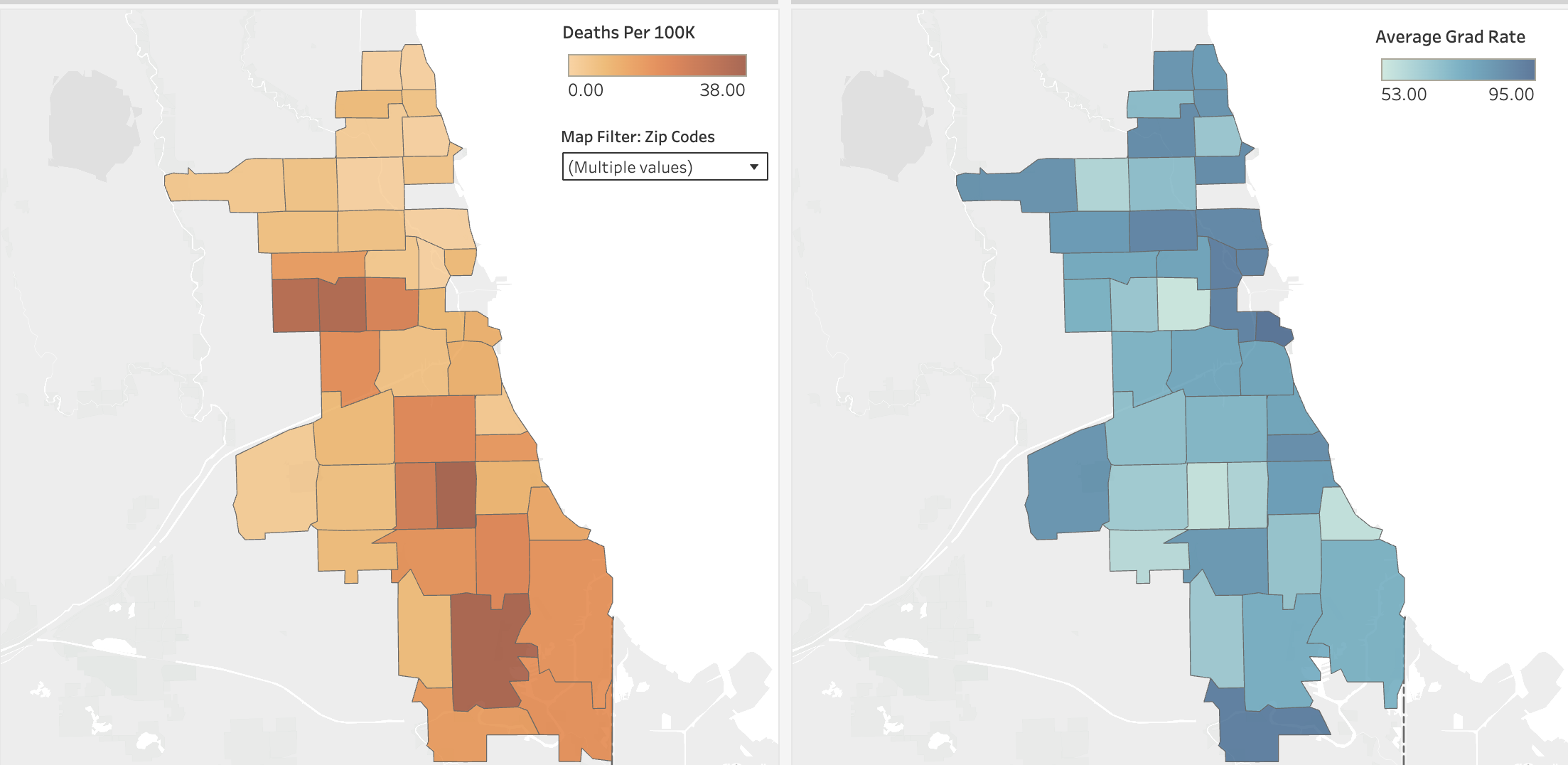 Gun Violence and Education Dashboard